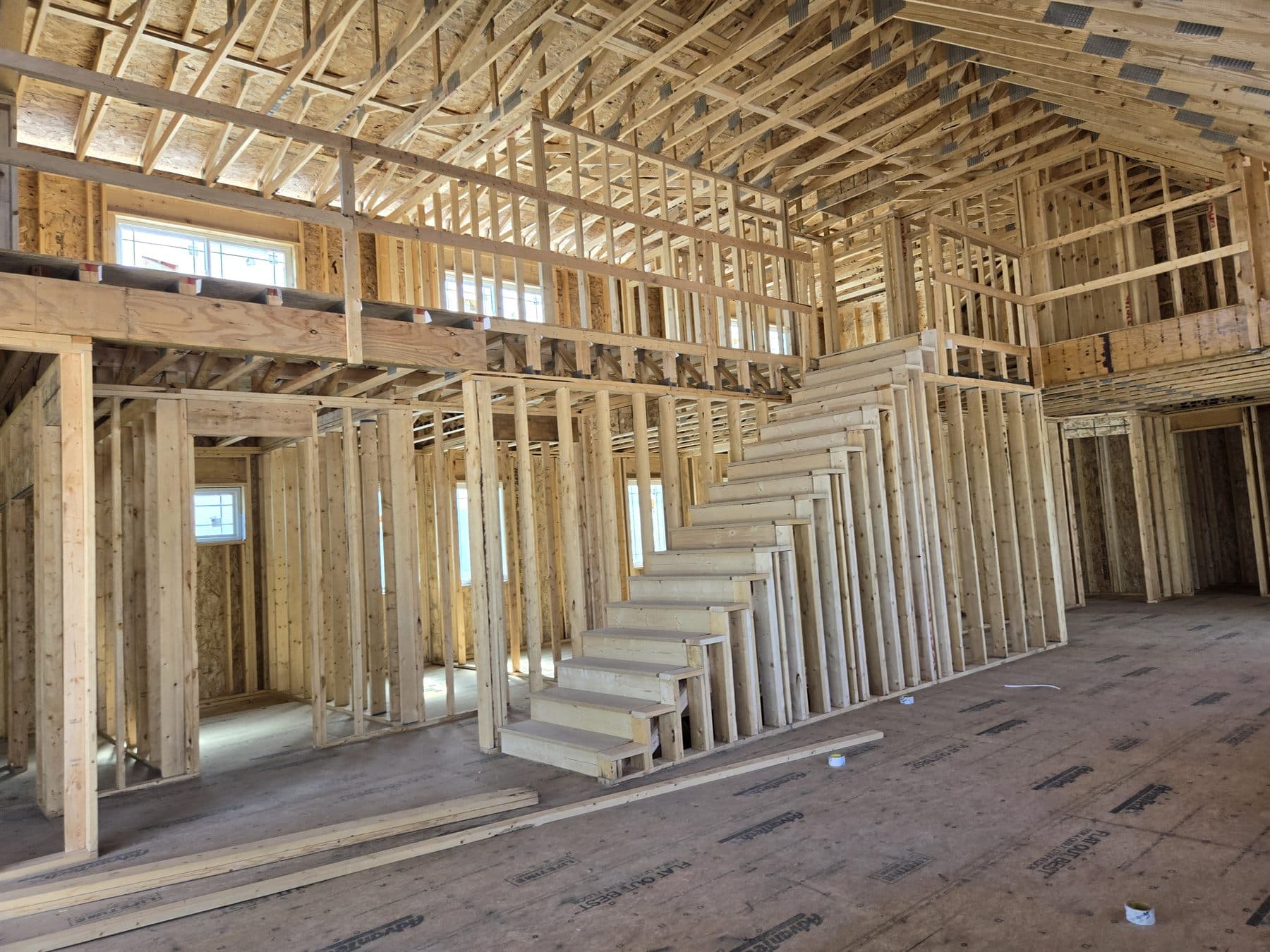 Residential construction project in progress
