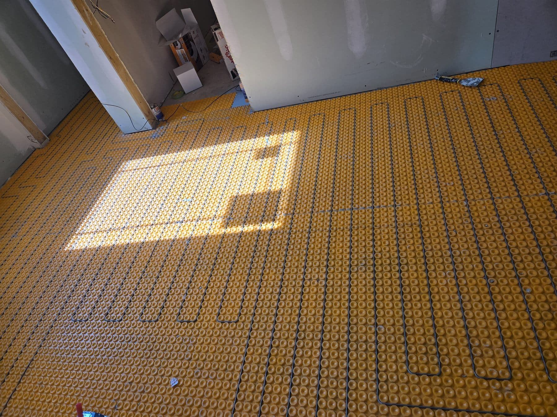 Residential shower renovation in progress